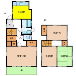 牧野町戸建（牧野町2丁目）の物件間取画像